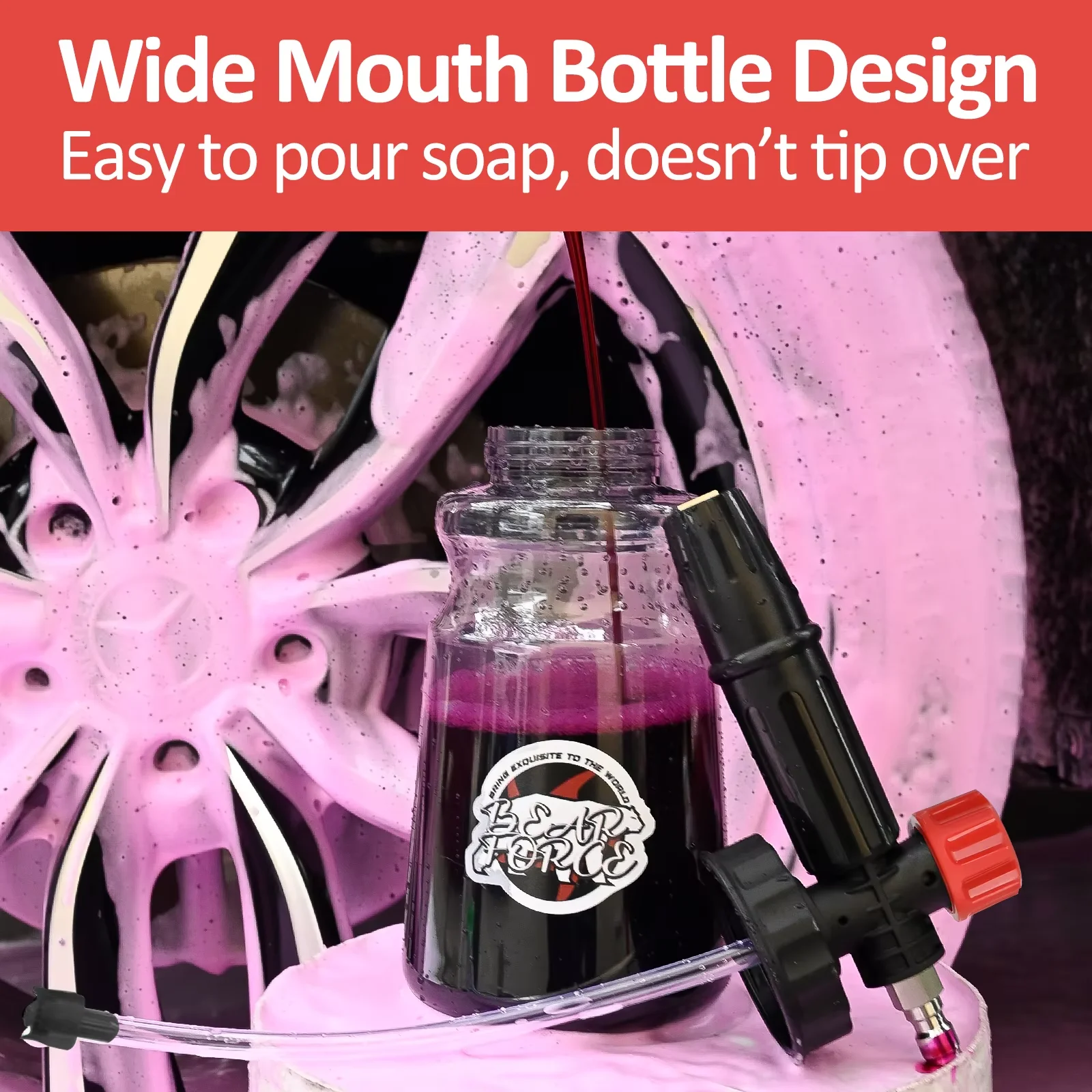 غسيل السيارات سنو فوم انس فوهة الرغوة رغوة مدفع رغوة مولد ل دايو المطرقة كارشر هوتر ماكيتا جهاز تنظيف يعمل بالضغط العالي