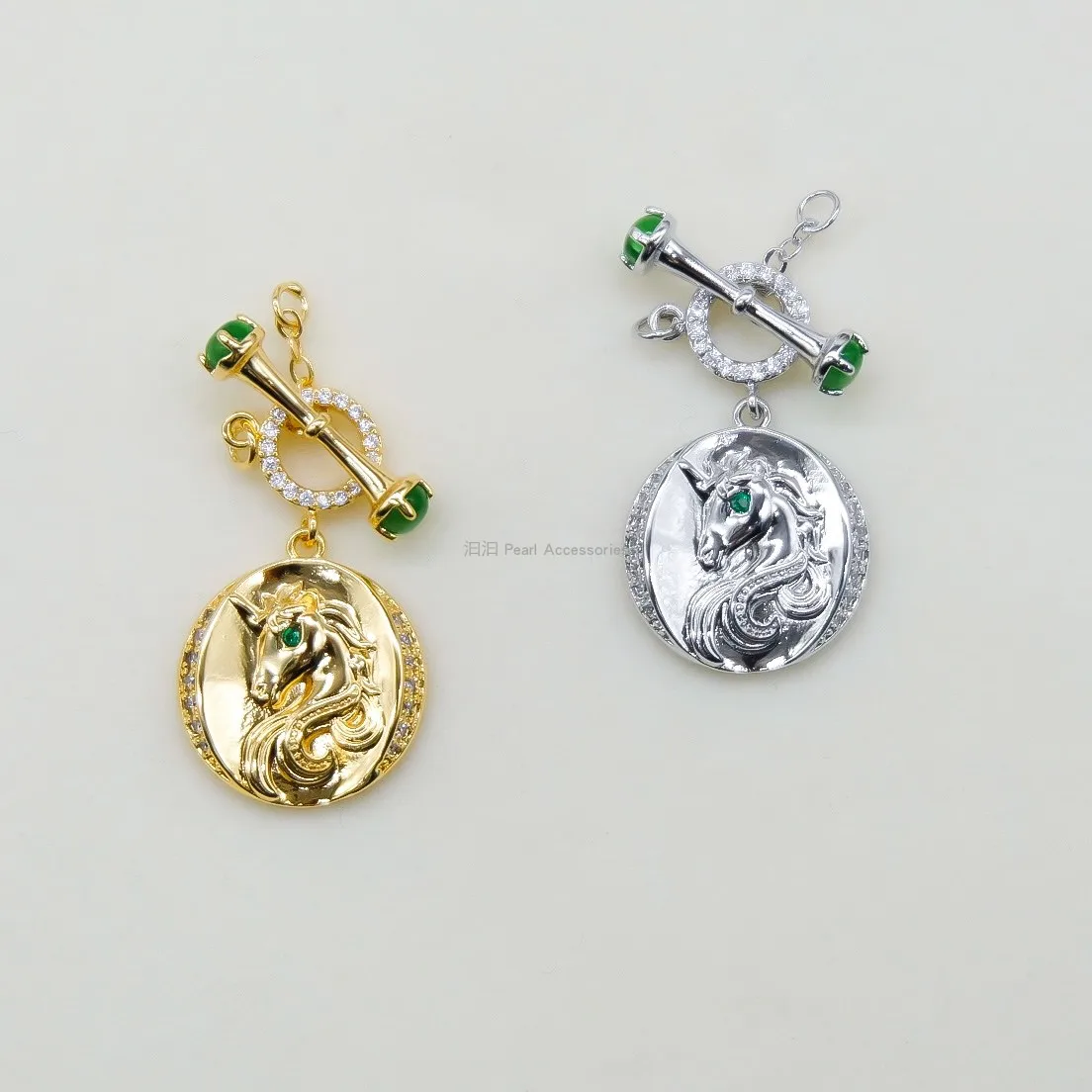 

one pcs rabbit/unicorn OT clasp Jewelry accessory connector wholesale hook FPPJ 18k plated