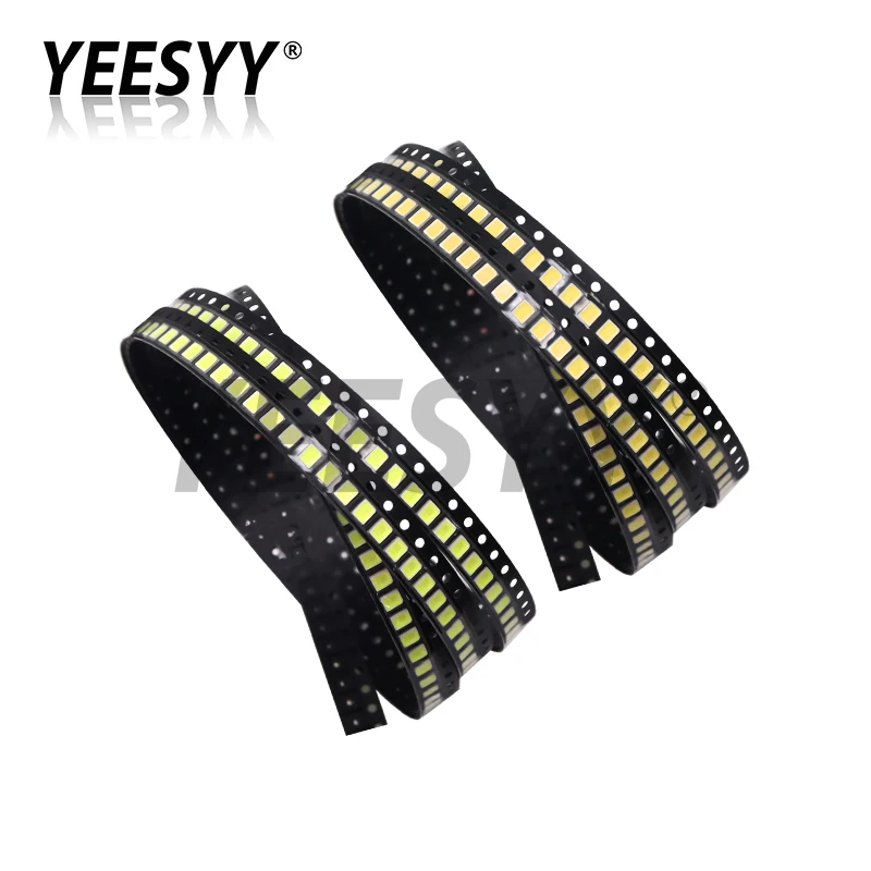 100pcs 0.2W 2835 LED Lamp Bead 20-25lm White 6500K / Warm White 3000K SMD Beads Chip Diode 3.0-3.6V