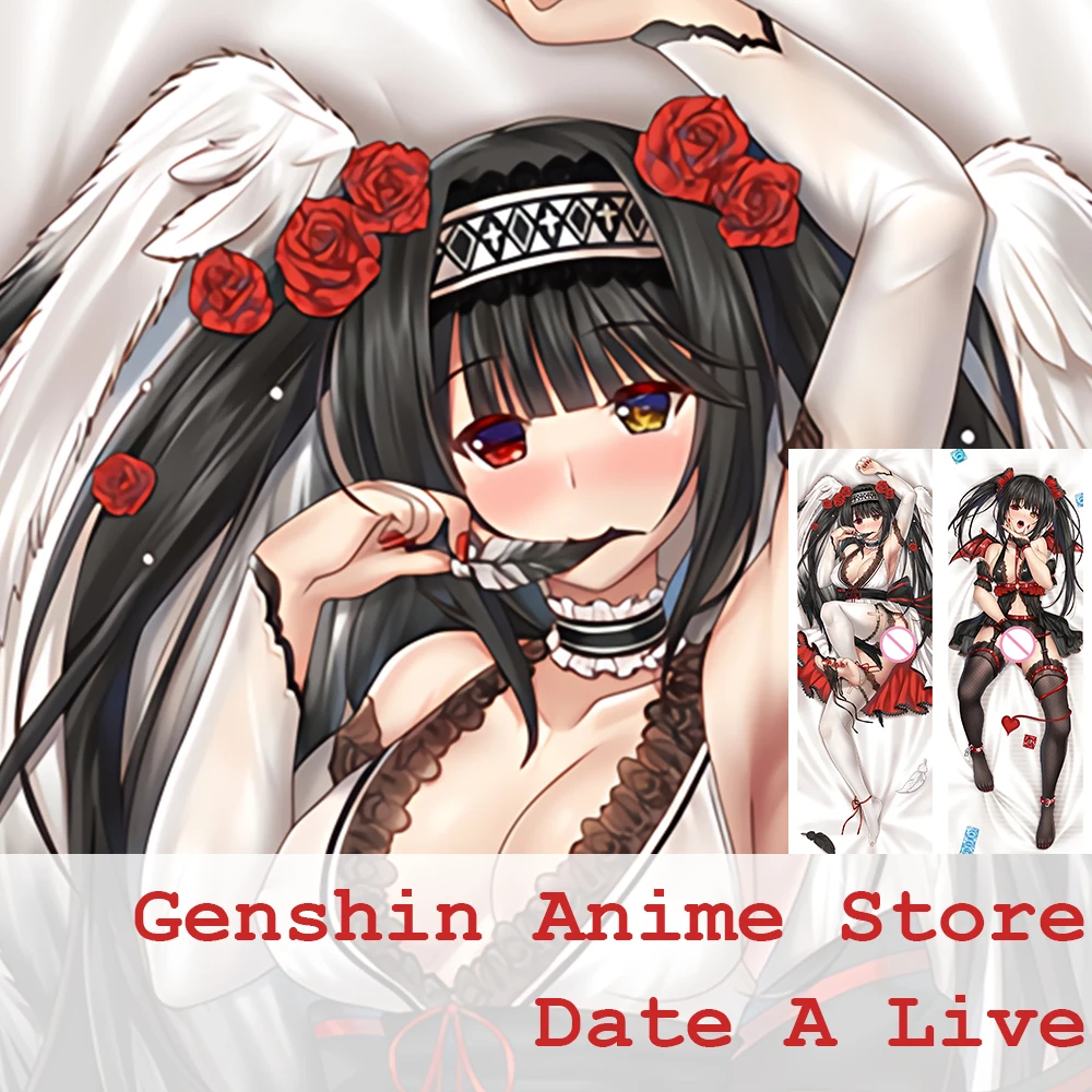 Date a Live Kurumi Tokisaki Dakimakura Anime Cosplay Body Pillow Case Peachshin 2WAY Soft Anime Cushion Cover Otaku Bedding Gift