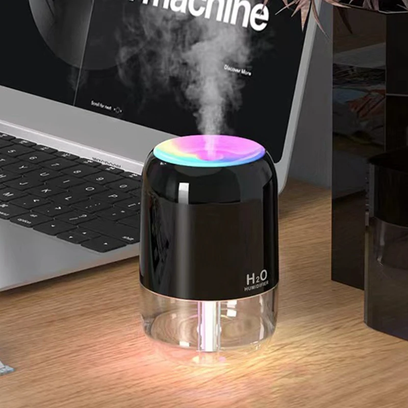 USB Air Humidifier Atmosphere Light Fragrance Intelligent Spray Colorful Aromatherapy Diffuser Humidifier For Car Home