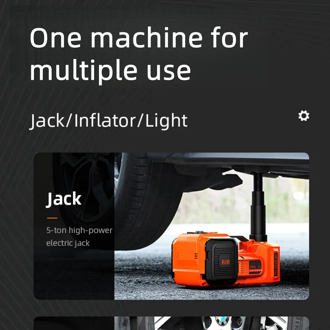 Electric Hydraulic 12V Jack Off-Road Version Three-in-One Tire Changing Kit Emergency Car Lifting Tool