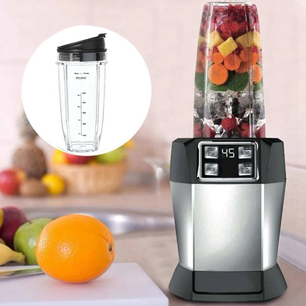

Y15A Blender Cup Replacement For Nutri Ninja Blender Cup, Blender Replacement Parts, Blender Parts (24 Oz/710 Ml)