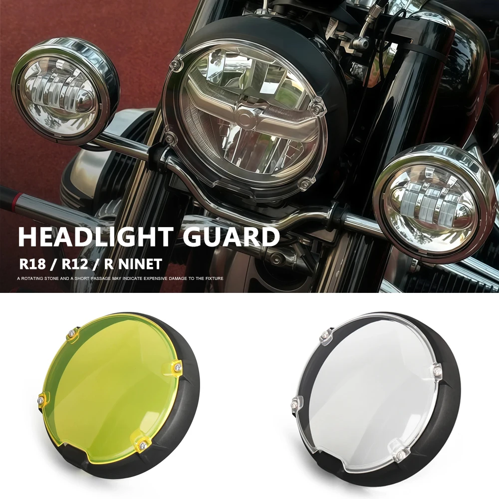 

R18 Classic Headlight Protector Head Lights Grille Guard Cover For BMW R12 nineT R9T RnineT Urban Racer Pure R nineT Scrambler