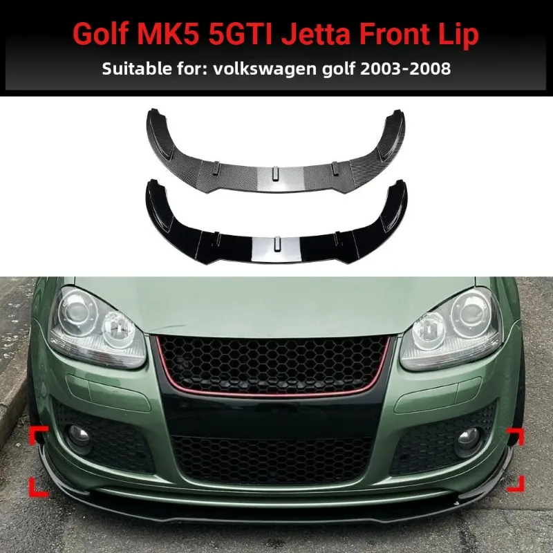 

Front Bumper Splitter Lip for VW Golf 5 MK5 GTI GLI Jetta 2003-2008 Spoiler Diffuser Lower Bumper Body Kit Trim Tuning Guard
