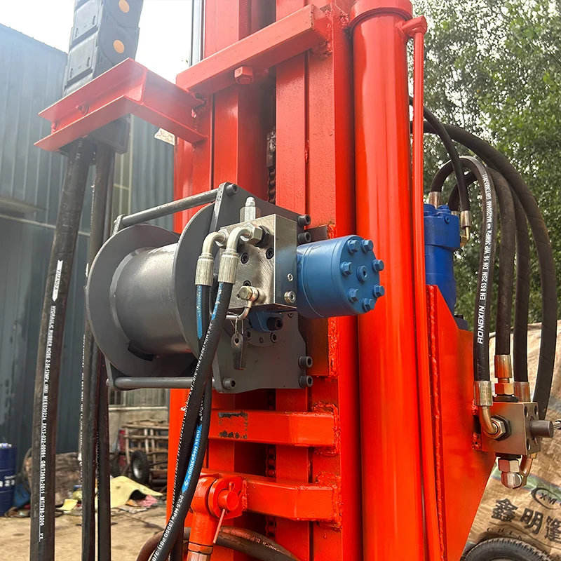 

Customized Wheeled Diesel Portable Drill Rig 200m Deep Water Well Use