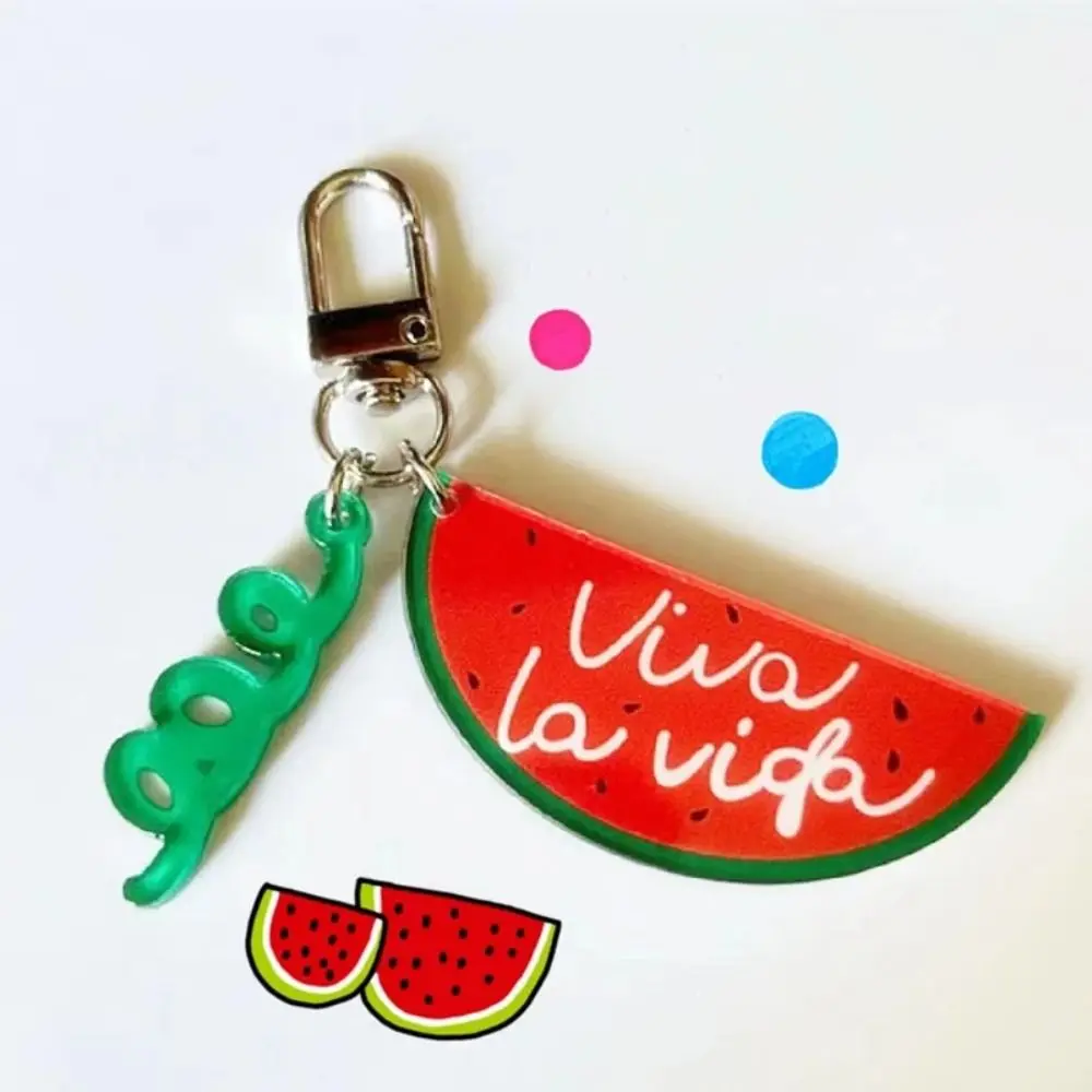 Summer Fruit Creative Cosplay Acrylic Watermelon Pendant Simulation Car Phone Bag Korean TV Peripheries Gift