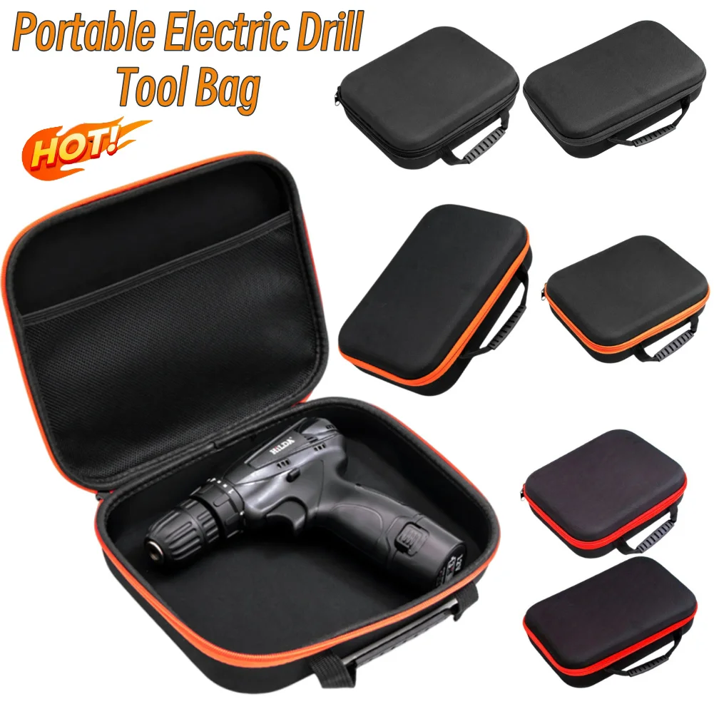 

Портативная сумка для инструментов для электрической дрели, сумка для хранения дрели, органайзер для оборудования для электрика, водонепроницаемая сумка из ткани Оксфорд