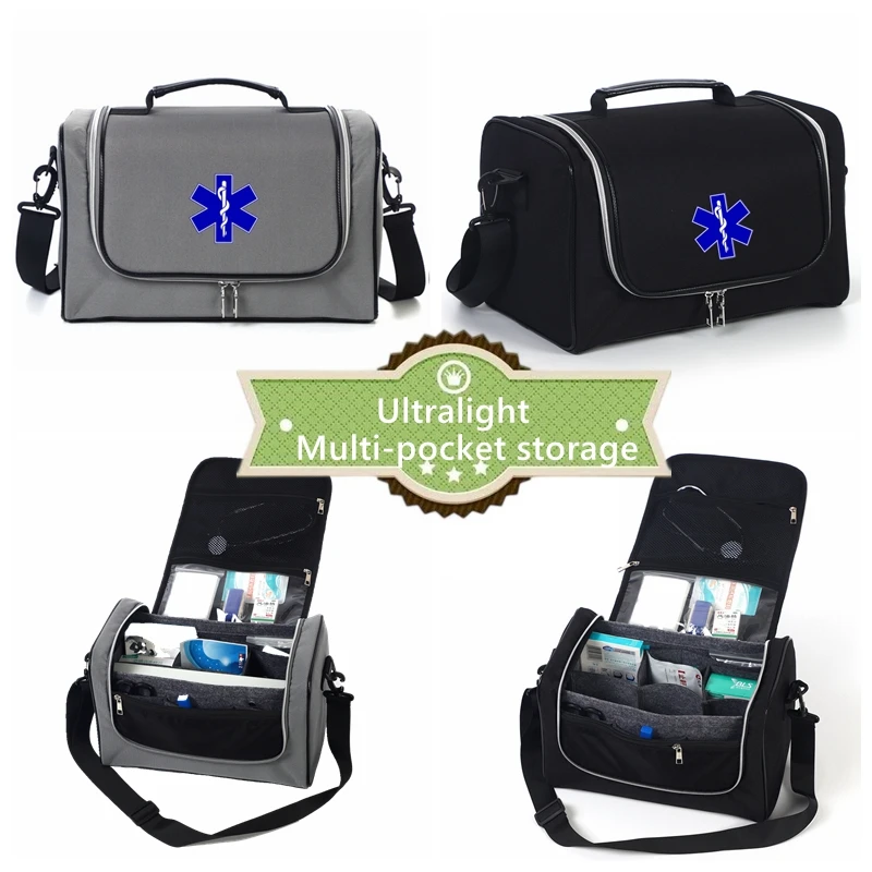 Medical Bag Emergency Bag First Aid Bag Medicine Professional Trauma Bag First Aid Carrier for Paramedics and Emergency Supplies