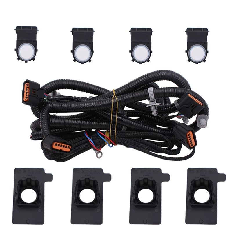 1Set Car Front Radar Harness +Electronic Eye Sensor+Embedded Probes For Kia K3 2019-2024 Parking Assist Radar Assembly Parts