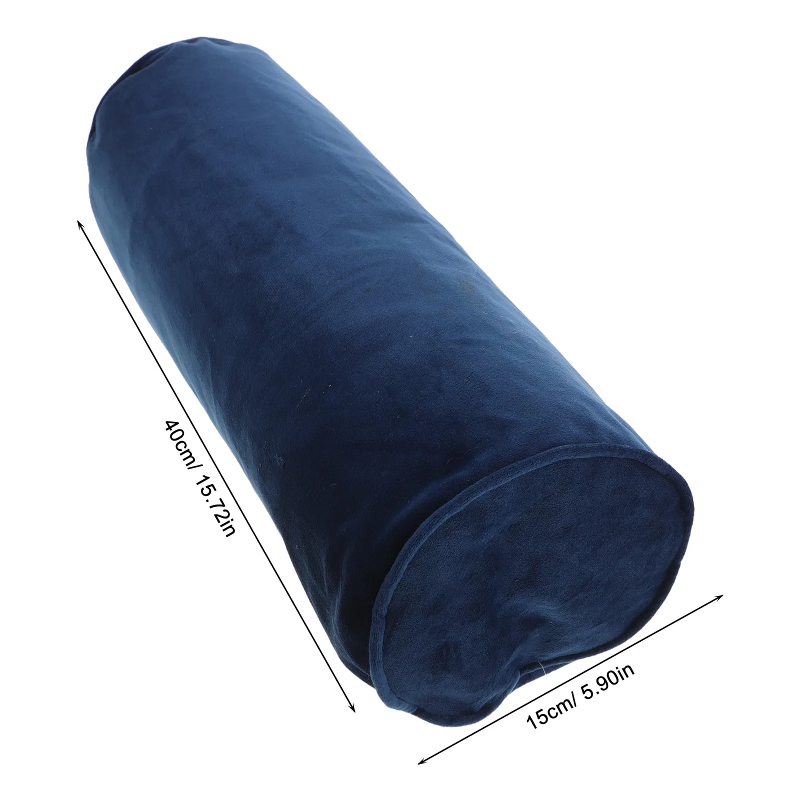 Round Pillowcase Cylinder Pillow Cover Soft Neck Roll Pillowcase Zippered Neck Roll Pillow Cover for Bedroom Living Room Sofa