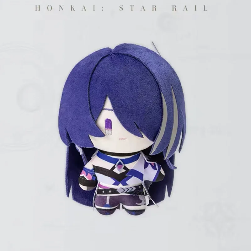 Honkai Star Rail Acheron Q Chibi Plush Doll, Complimentary Bonus Acrylic Pendant, Ideal Gift for Anime Game Lovers