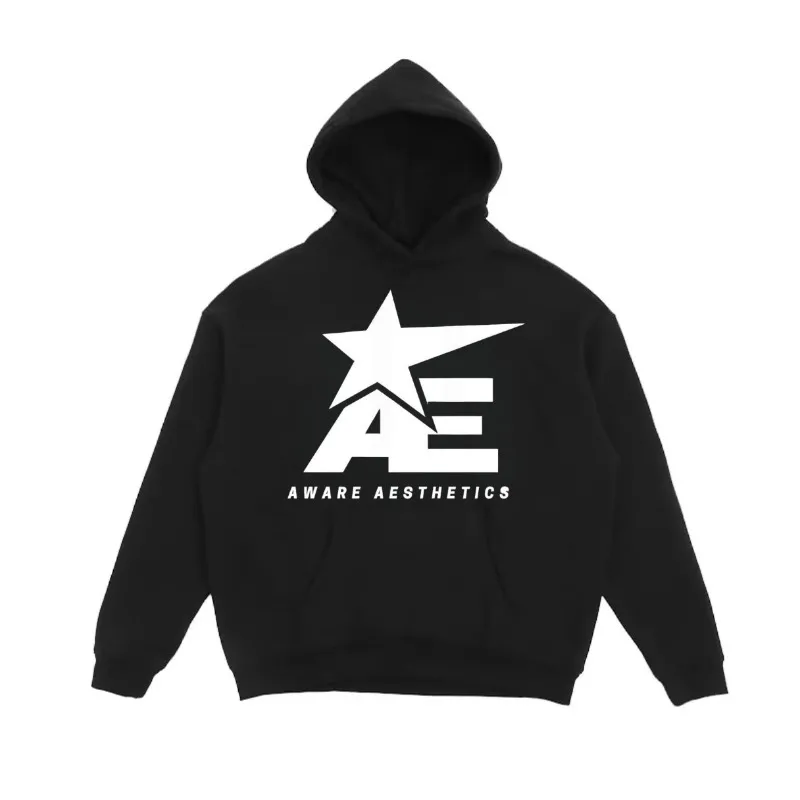 

Aesthetic Printed Men's and Women's Cotton Hoodies Without Drawstring Loose Thermal Sweater Long Sleeve Fleece Jacket Jumper