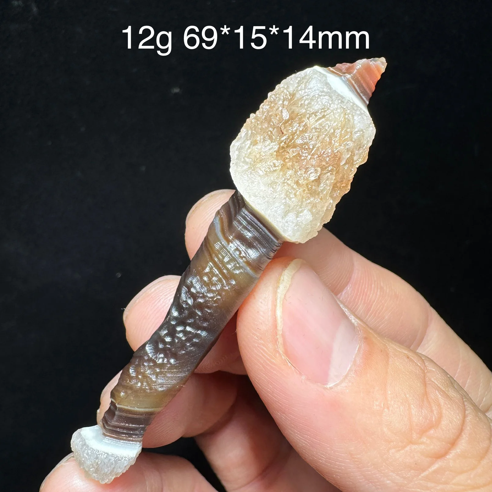 Natural Sardonyx Red Gobi Agate Crystal Quartz Points Wizard Meditation Wand Spirit Specimen Healing Stone Home Decor KN1-35 - view 3