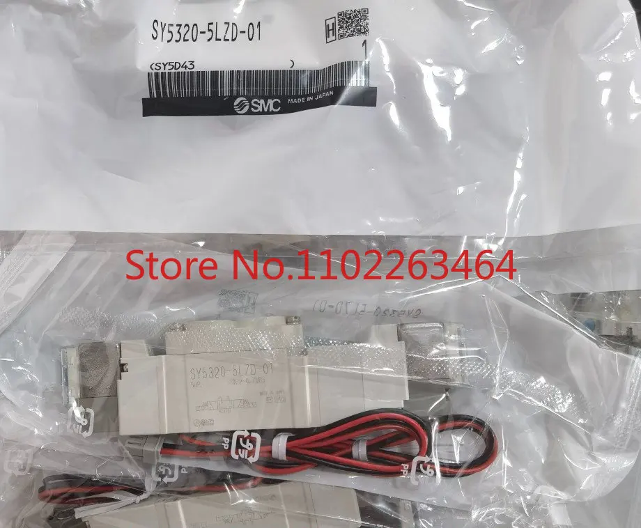 A new original product photo of SY series 5-way solenoid valve SY5320-5LZD-01