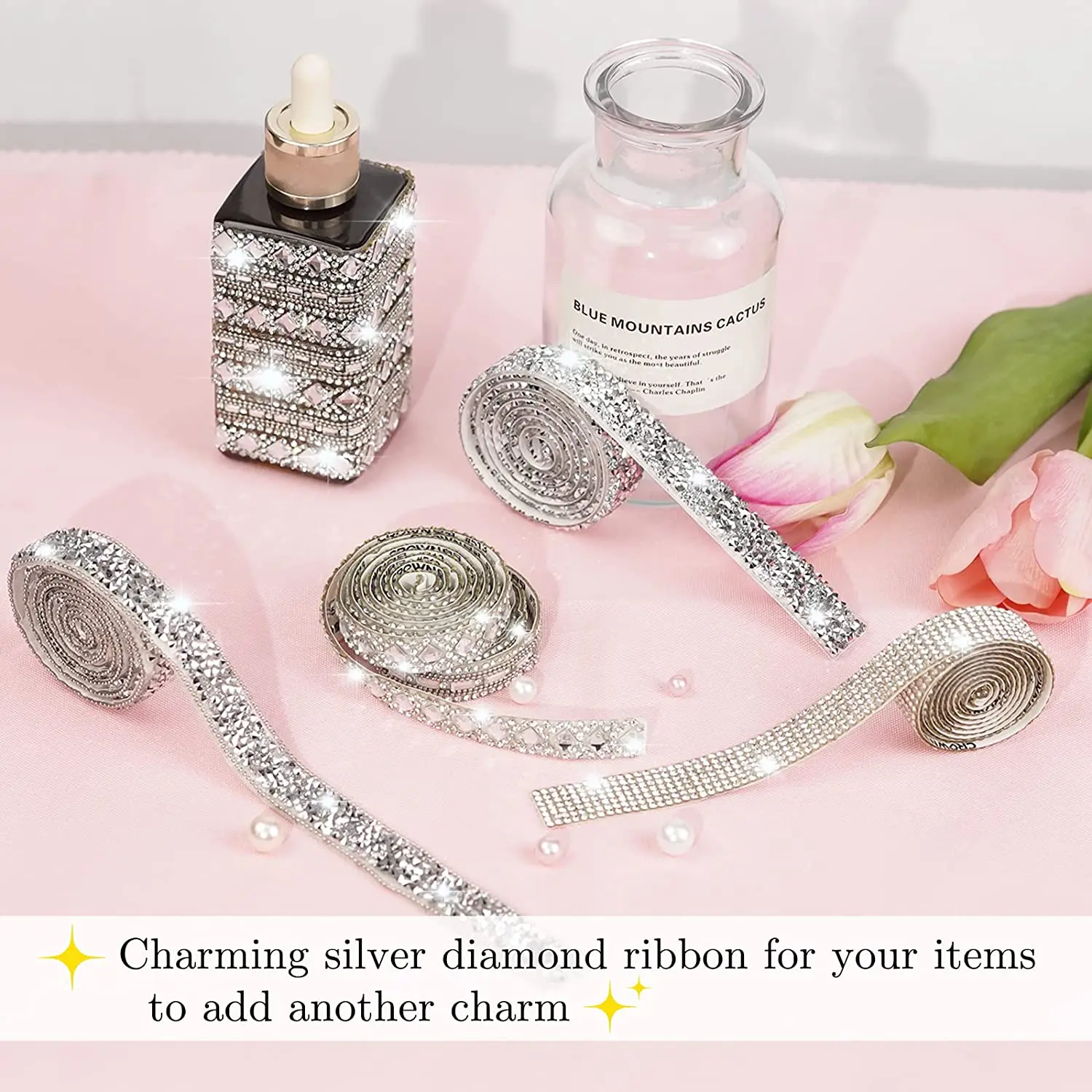 10 Yard Strassbänder Selbstklebend Kristall Diamant Auto Tasche Schuhe Dekoration DIY Kunsthandwerk Hochzeit Party Geschenkdekoration – Detail 6
