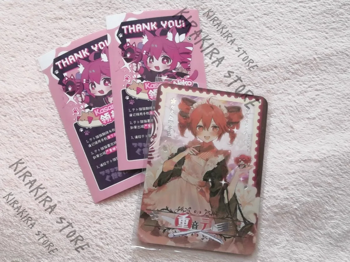 

Kasane Teto Anime Acrylic Standing Plate Badges Cosplay Sticker Brooch Breastpin Cards Postcard Model Pendant Accessories Adorn