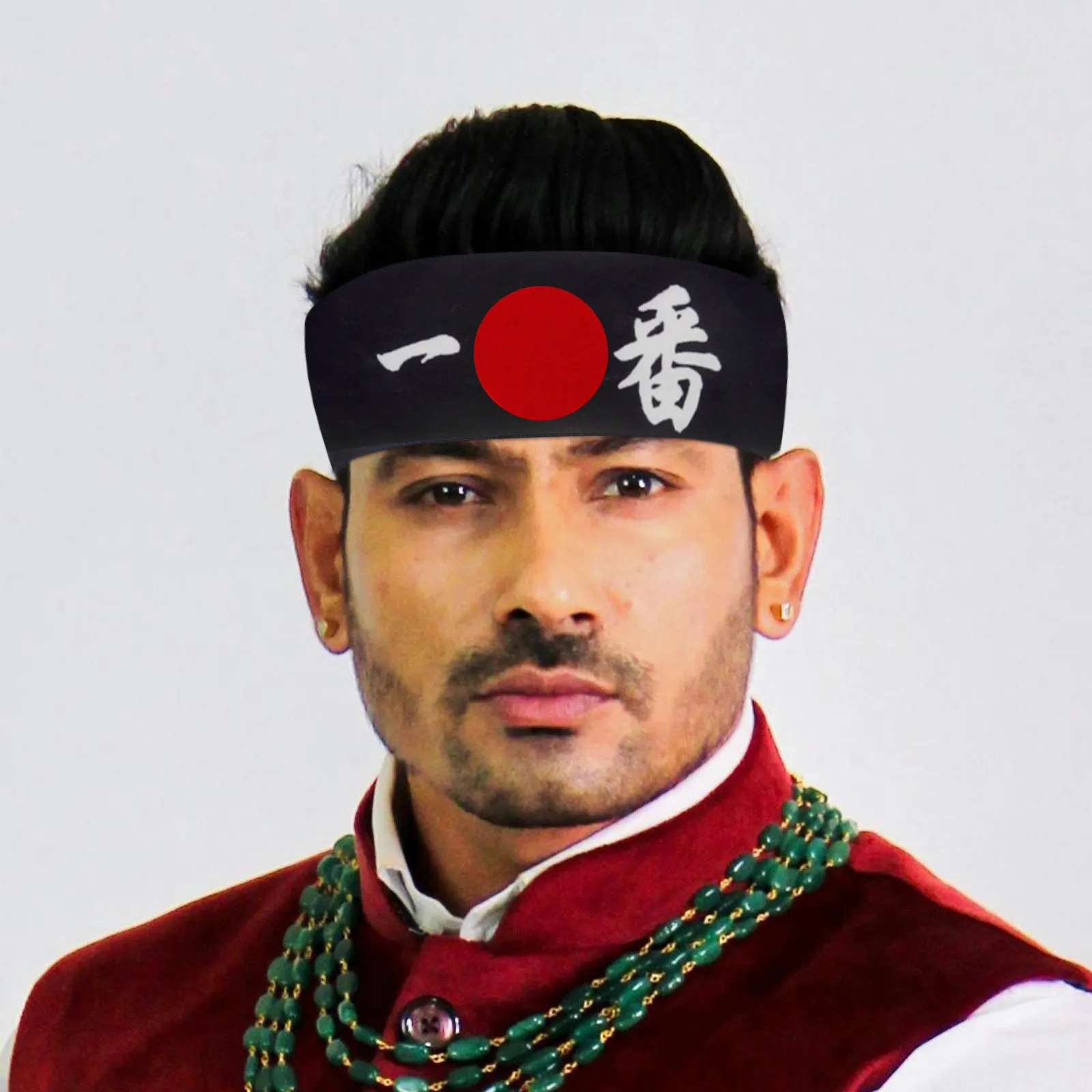 2Pcs Japanese Style Headband Soft Cotton Wide Samurai Headwear Comfortable Fit for Workout Sports Cooking Face Washing Yoga