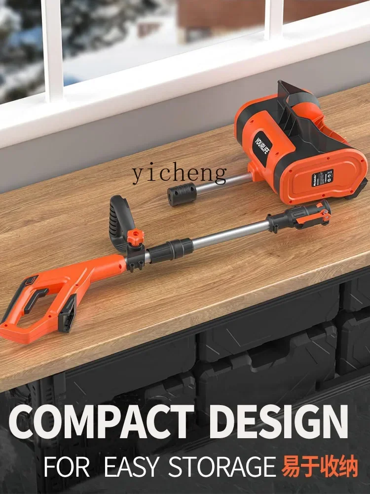 

ZK electric hand push snow thrower small school road snow clearing artifact greenhouse snow removal machine