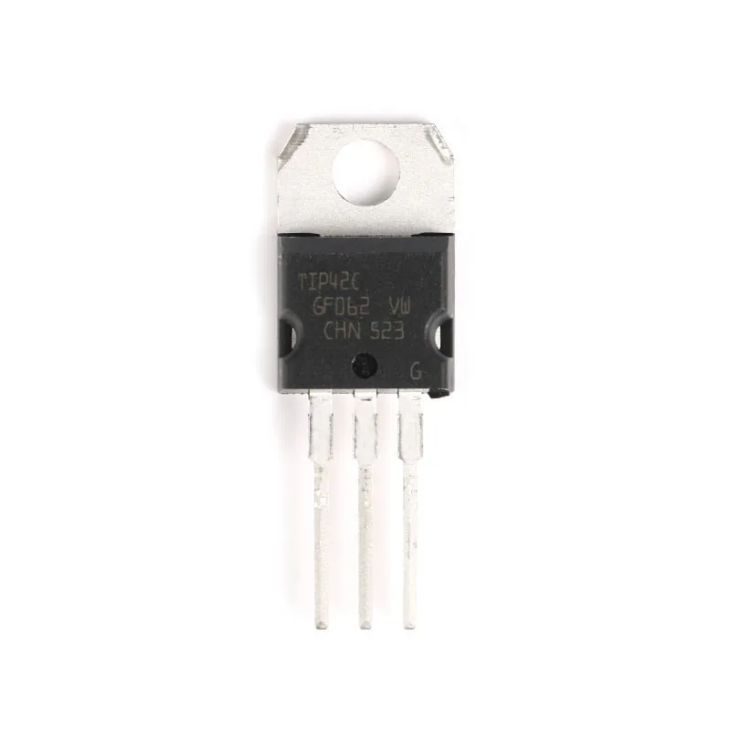 10PCS TIP42C TO-220 PNP Power Transistor Bipolar Junction BJT Powerful Triode Tube Tip Fets DIP -6A -100V Integrated Circuits