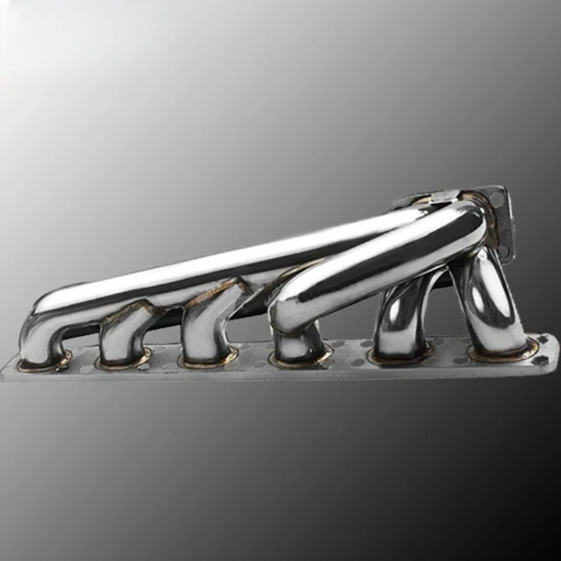 Polished Stainless Steel Exhaust Header Manifold for M3/M50/M52 Engines, Direct-Fit Performance Upgrade