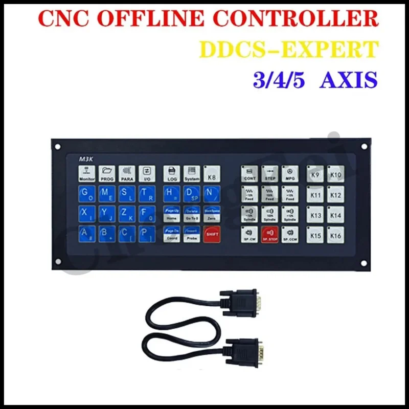 CNC V2 DDCS EXPERT Upgraded 5axis CNC Machining Controller 3axis4axis Motion Control System ATC 3D Probe Extended Keyboard E-MPG