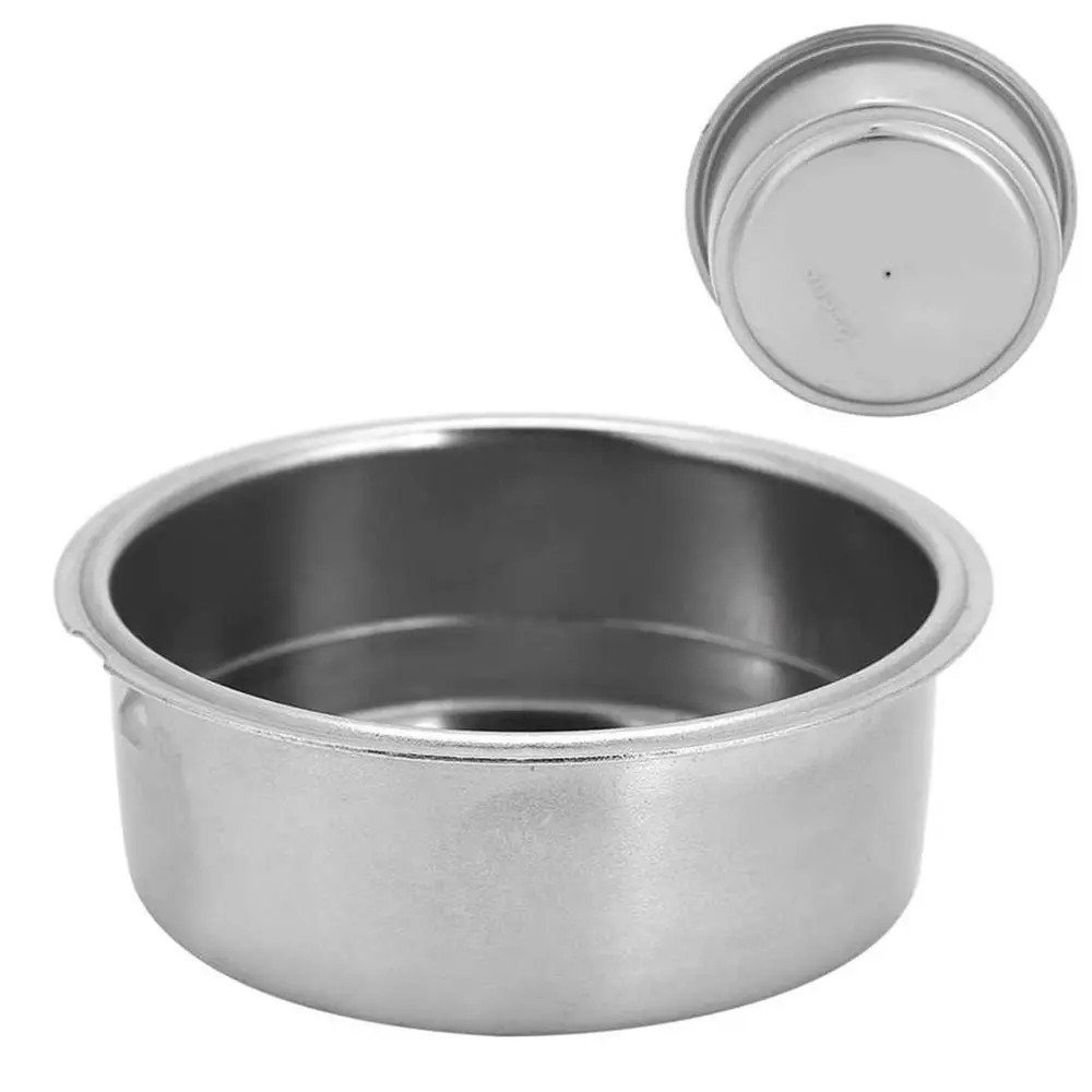 Stainless Steel Double Layer Powder Basket Coffee Machine Accessories Coffee Filter Basket Coffee Filter Bowl For 51mm