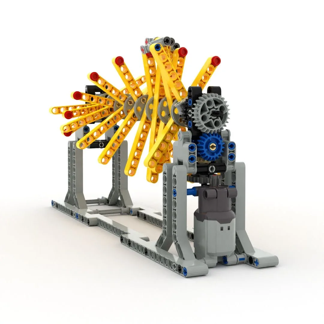 4178 Building Block Robot Mechanical Gear Technology Teaching Tool Assembly Cyclone Linkage Mechanism MOC Small Engineer Buildin
