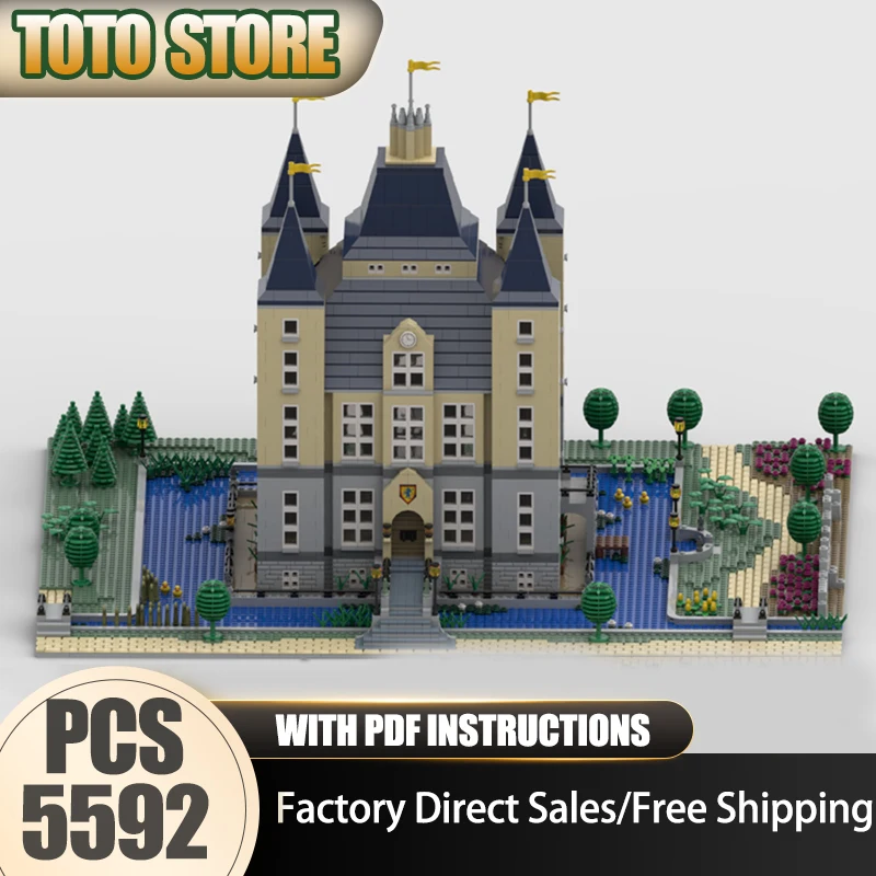 

Средневековый замок Moc, строительный блок, голландский классический замок, модель здания, технология, кирпич, сборка «сделай сам», модульная игрушка для заключения