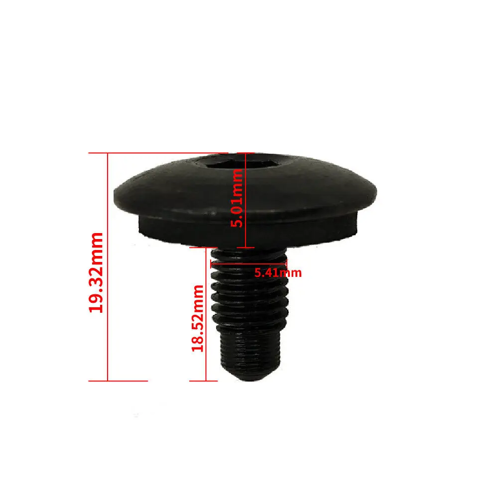 6pcs Car Roof Rack Holes Blanking Screw Bolts Black Plastic For Vauxhall Vivaro Renault Trafic OEMWHT006148 Car Accessories