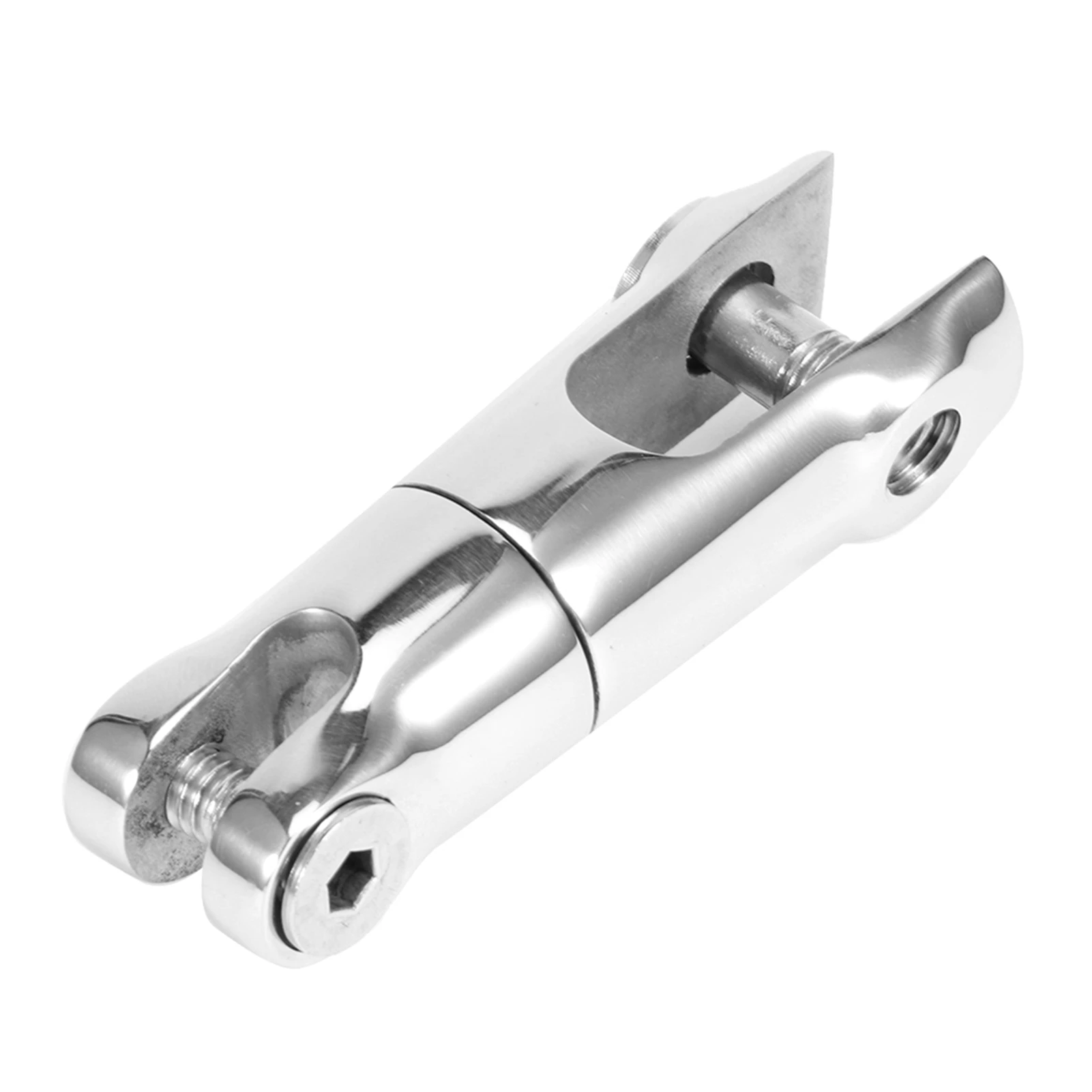 Stainless Steel Anchor Rotating Connector 6-8MM for Ship Boat Yacht Marine Hardware - Heavy Duty Anti-Rust Swivel Joint Fitting