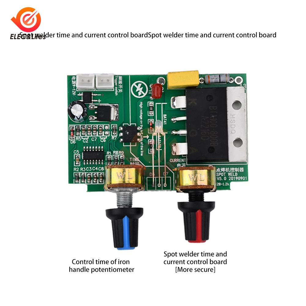 41A/100A Spot Welding Machine Control Board Welder AC 220V to 9V Transformer Controller Board Timing Current Time Current