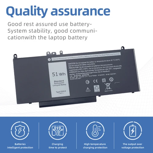 Imagen 2 del producto SUOZHAN nueva batería de ordenador portátil G5M10 para Dell Latitude E5250 E5450 E5550 7,4 V 51WH