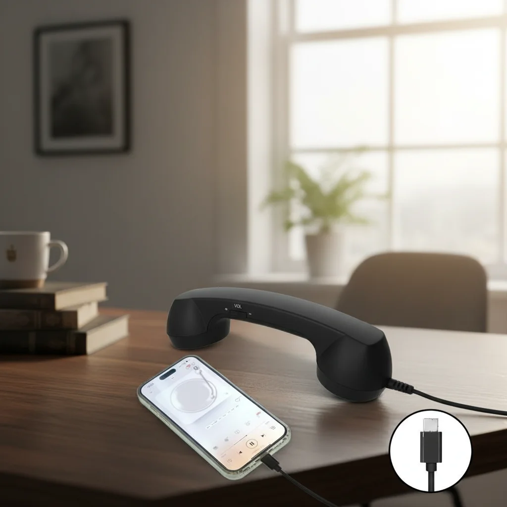 

Проводные мобильные звонки Type-C, телефонный приемник, аксессуар для звонков в античном стиле, Plug Play, четкие звонки, гарнитура-компаньон