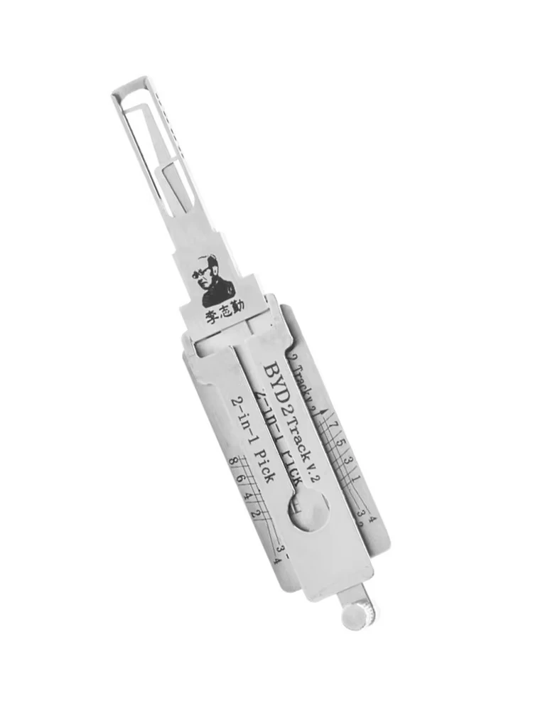 Original Lishi BYD2 2-in-1 Schlossöffner-Decoder für Zündung und Autotüröffnung für BYD Qin PLUS, Song PLUS, Yuan, Song, Tang Vertical Millin – Detail 5