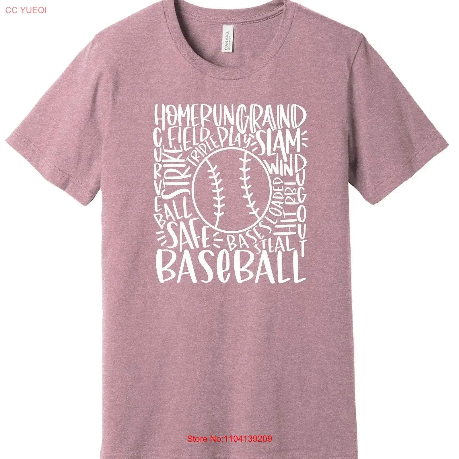 Baseball Typography T Shirt Sporty Orchid for Lovers vintage Washed streetwear fashion Top For Everyday Wear Slightly homme