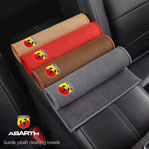 Microfiber Towel Car Cleaning Care Accessories For FIAT Punto Abarth Tipo Stilo Palio Bravo Doblo Panda Ducato Fiorino Freemont