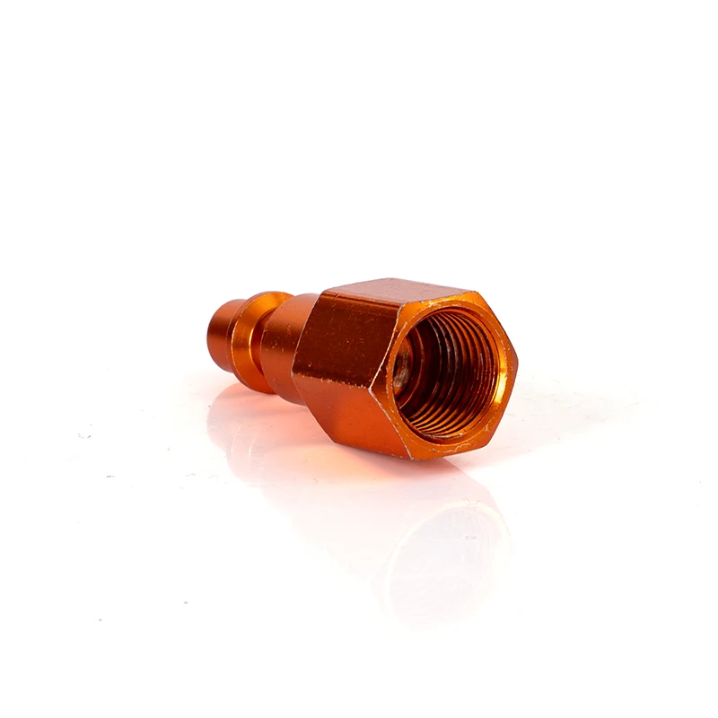 500 pieces High Pressure CNC Aluminum Anodized Corrosion-Resistant Quick Connect Coupler High-Flow Pneumatic Hose Fitting