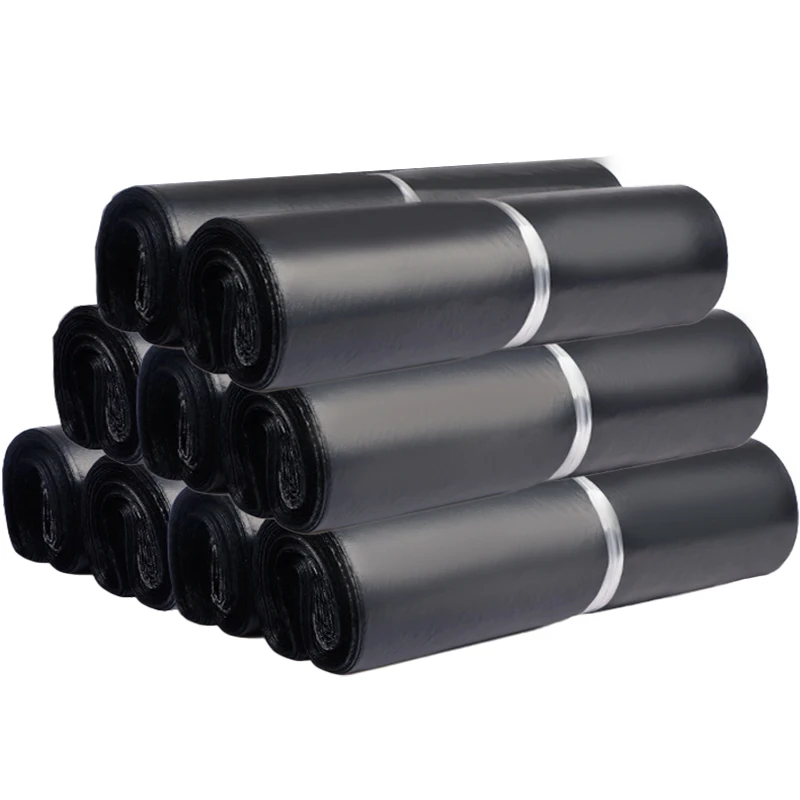 100/50/10 Pcs Black Poly Mailers Shipping Bags - Self Adhesive Waterproof Courier Envelopes for Clothing E-Commerce Packaging