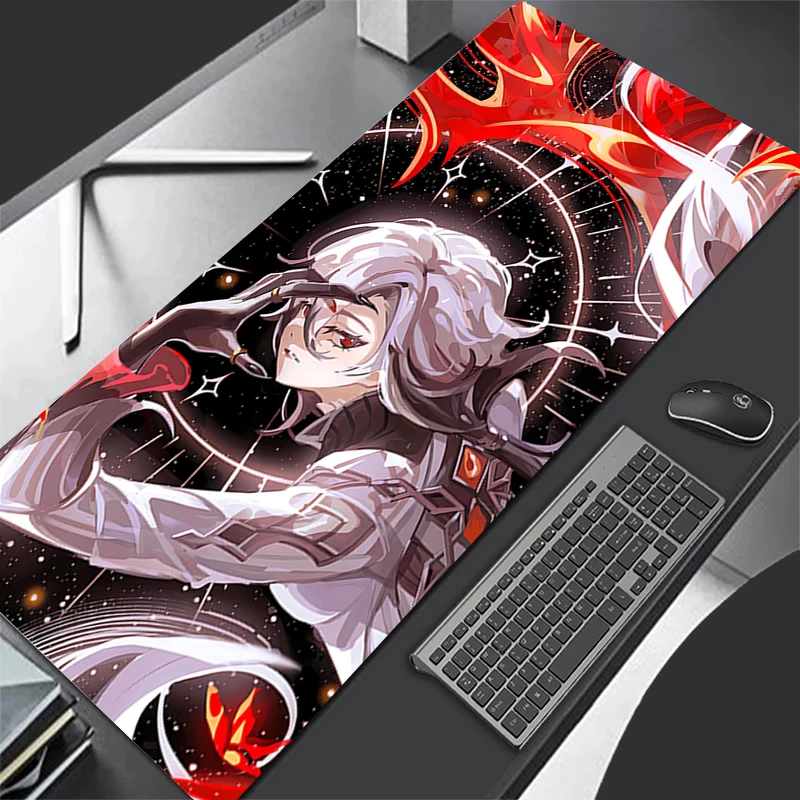 Mousepad Computer Gaming Accessories Keyboard Pad Office G-genshin Impact Arlecchino Rubber Mouse Pad Decoracion Desk Mouse Mat