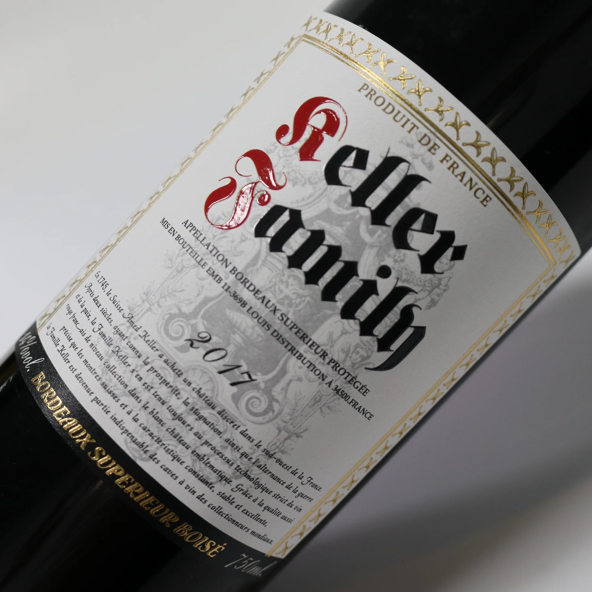 

Custom Vinyl Wine Labels｜Glossy Lamination｜Foil Stamped