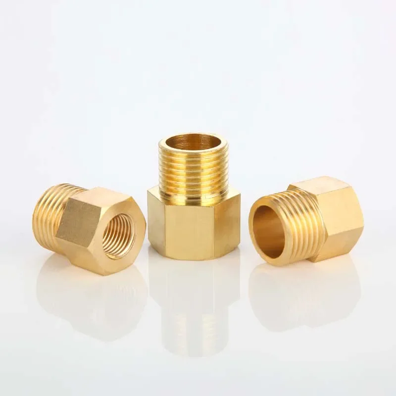 Fêmea para macho Rosca Conectores de latão Tubo, Copper Coupler Adapter, rosca conjunta, encaixe F, M, M10, M12, M14, M16, M18, M20, M22