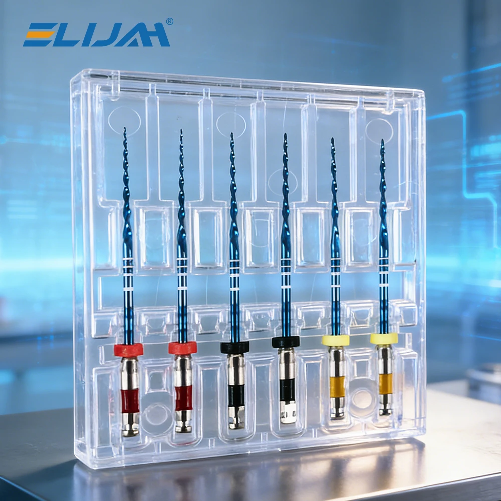 ELIJAH 5Packs/Box Dental Reciprocating Blue Endodontic 21/25/31mm Files R25/40/50 Only One Engine Dentistry Endodontic Tools