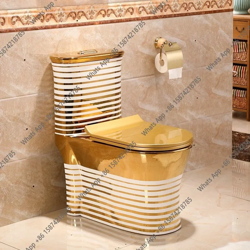 

X Color Gold Electroplated Gold Ceramic Toilet Deodorant Bathroom Toilet