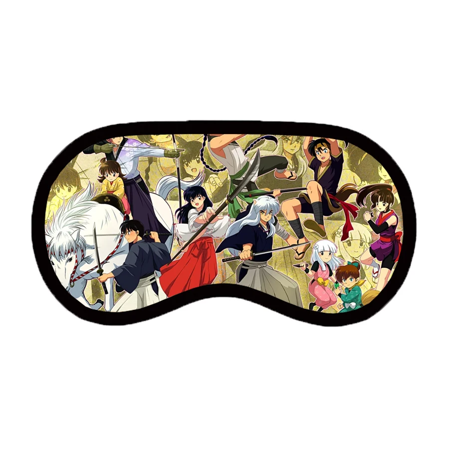 anime Inuyasha Patch Unisex Sleep Blindfold Casual Eyes Mask Eyepatch Breathable Teenager Cute Comfortable Cartoon Eyes Mask