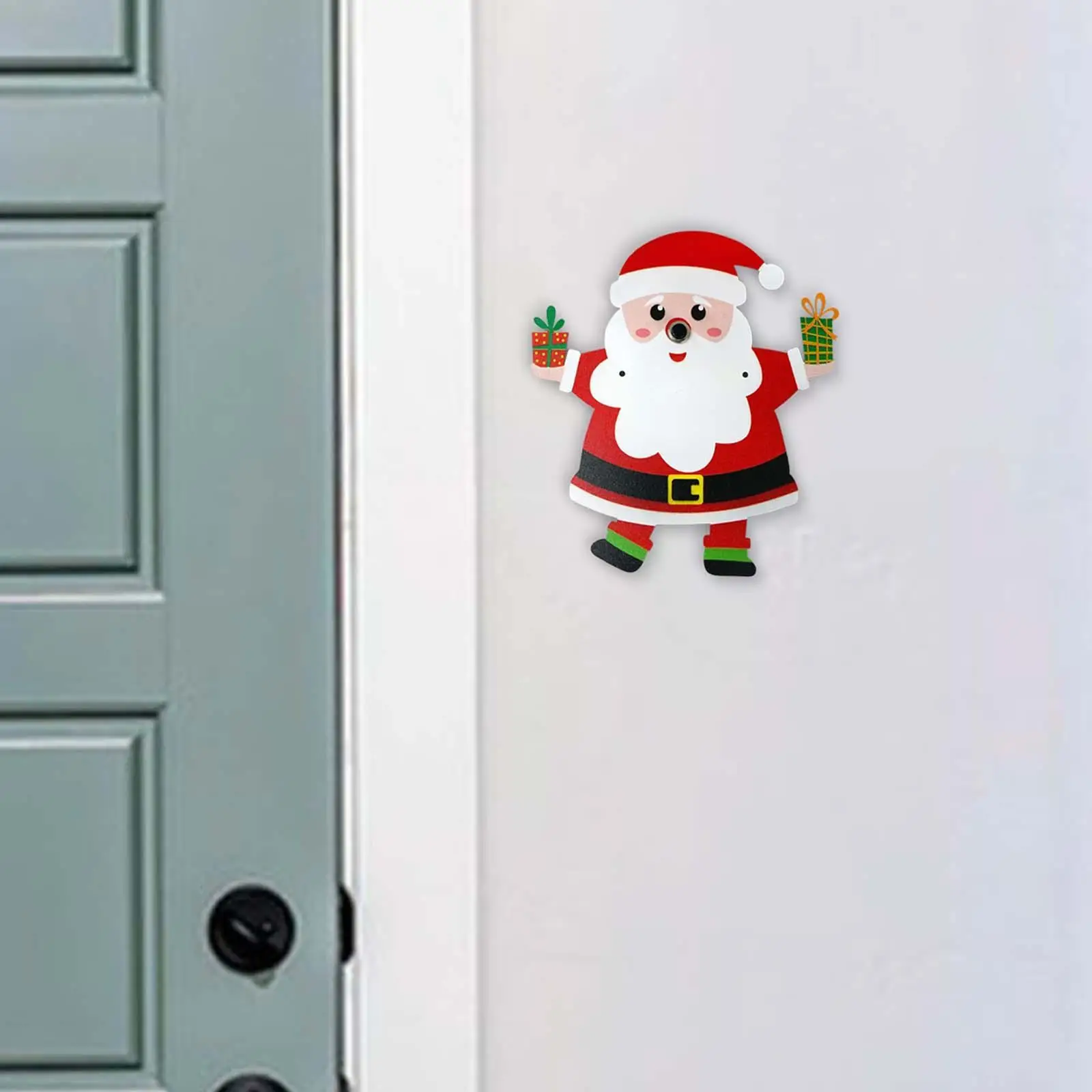 Timbre de puerta de Papá Noel, timbre de puerta fácil de instalar para puerta delantera de entrada