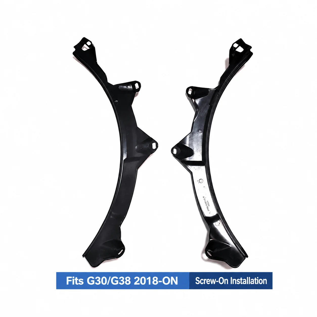M5 Style Wheel Arch Trim for BMW 5 Series G30 G38 2018-2023 Gloss Black ABS Fender Flare Kit Rear Wheel Arch Cover Screw On