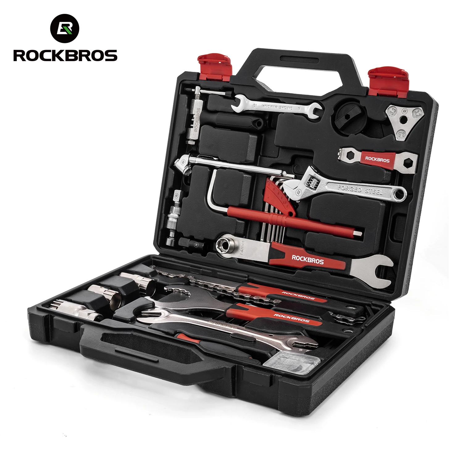 Juego de Herramientas de Reparación de Bicicletas ROCKBROS, Herramientas Profesionales Multifuncionales para Bicicletas, Juego de Llaves, Herramientas de Ciclismo