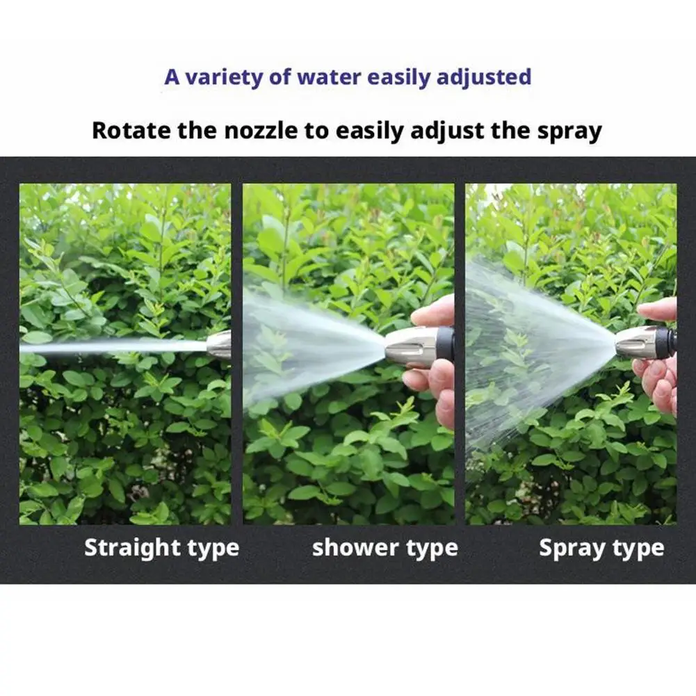 Upgrade High-Pressure Water Gun Adjustable Metal Cleaning Car Wash Machine Home Garden Watering Hose Nozzle Washing Tools view 2