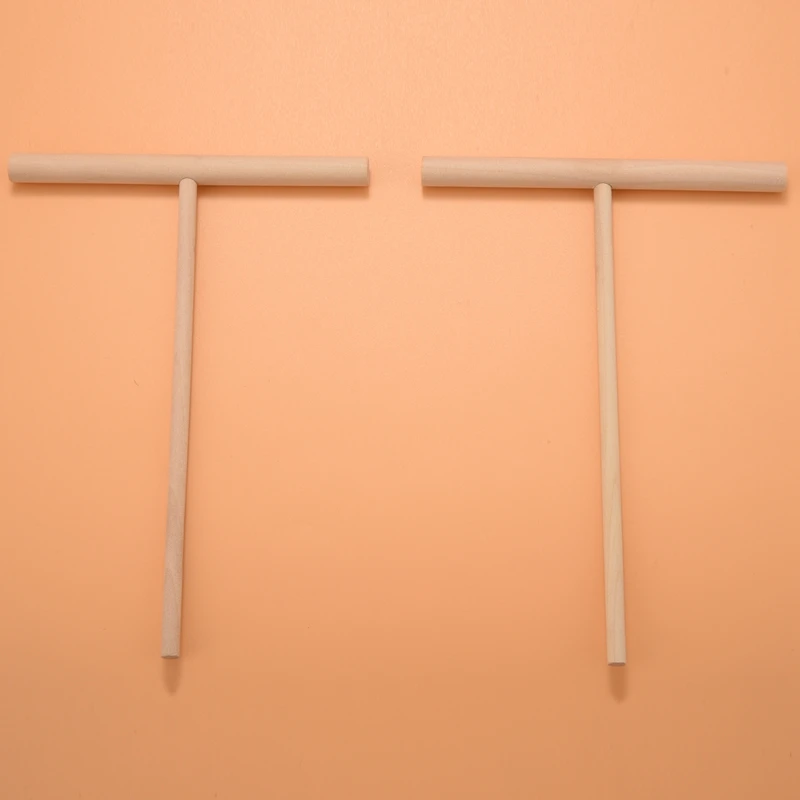 Peralatan dapur rumah stik penyebar kayu, adonan Pancake bentuk T untuk penggunaan DIY